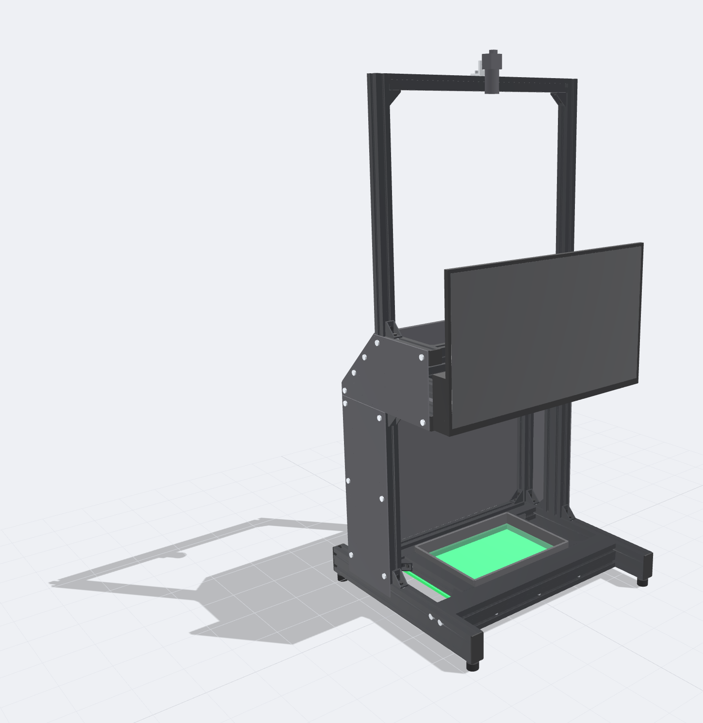 バラカウントAIの筐体3Dイメージ（正面左から）