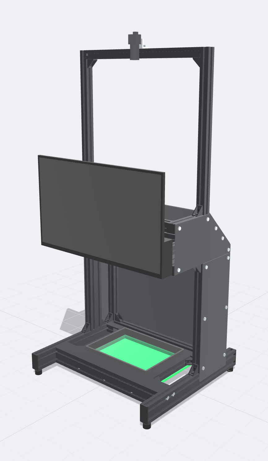 バラカウントAIの筐体3Dイメージ（正面右から）